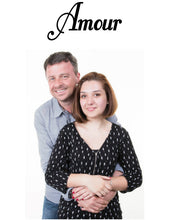 Load image into Gallery viewer, Amour French word wall decal from whimsidecals.com