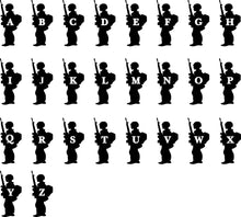 Load image into Gallery viewer, CUSTOM ARMY MEN NAME WALL DECALS