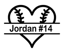 Load image into Gallery viewer, Baseball monogram sticker