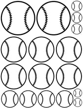Load image into Gallery viewer, Baseball wall stickers