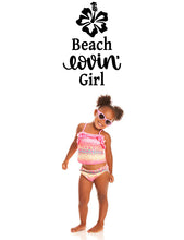 Load image into Gallery viewer, Beach girl wall decal