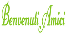 Load image into Gallery viewer, BENVENUTI AMICI ITALIAN WORD DECAL IN LIME GREEN