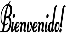 Load image into Gallery viewer, BIENVENIDO WALL DECAL BLACK