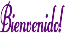 Load image into Gallery viewer, BIENVENIDO WALL DECAL PURPLE