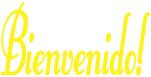 Load image into Gallery viewer, BIENVENIDO WALL DECAL YELLOW
