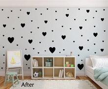 Load image into Gallery viewer, BLACK HEART WALL STICKERS
