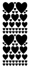 Load image into Gallery viewer, BLACK HEART STICKERS