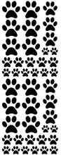 Load image into Gallery viewer, BLACK PAW PRINT DECALS