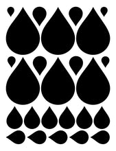 Load image into Gallery viewer, BLACK RAINDROP WALL DECALS