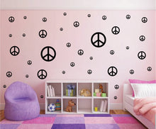 Load image into Gallery viewer, BLACK PEACE SIGN STICKER