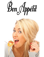 Load image into Gallery viewer, Bon Appetit French Word Wall Decal from Whimsidecals.com