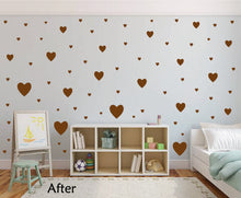 Load image into Gallery viewer, BROWN HEART STICKERS