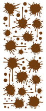 Load image into Gallery viewer, BROWN PAINT SPLATTER DECAL