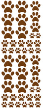 Load image into Gallery viewer, BROWN PAW PRINT DECALS