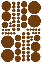 Load image into Gallery viewer, BROWN POLKA DOT DECALS
