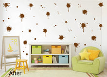 Load image into Gallery viewer, BROWN PAINT SPLATTER WALL STICKER