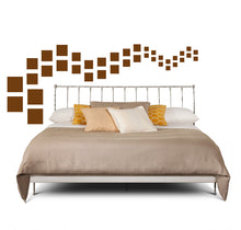 Load image into Gallery viewer, SQUARE WALL DECALS IN BROWN