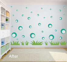 Load image into Gallery viewer, TURQUOISE BUBBLE WALL DECALS