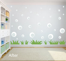 Load image into Gallery viewer, WHITE BUBBLE WALL STICKERS