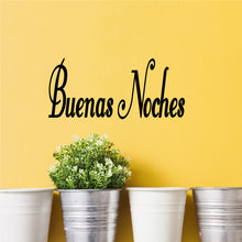 Load image into Gallery viewer, BUENAS NOCHES SPANISH WORD WALL STICKER
