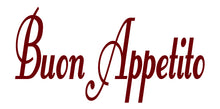 Load image into Gallery viewer, BUON APPETITO ITALIAN WORD WALL DECAL IN MAROON