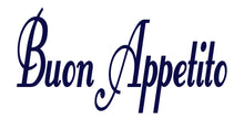 Load image into Gallery viewer, BUON APPETITO ITALIAN WORD WALL DECAL IN NAVY BLUE