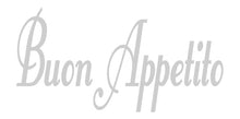 Load image into Gallery viewer, BUON APPETITO ITALIAN WORD WALL DECAL IN SILVER