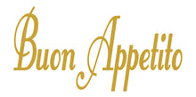 Load image into Gallery viewer, BUON APPETITO ITALIAN WORD WALL DECAL IN CARAMEL TAN