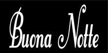 Load image into Gallery viewer, BUONA NOTTE ITALIAN WORD WALL DECAL IN WHITE