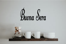 Load image into Gallery viewer, BUONA SERA ITALIAN WORD WALL DECAL
