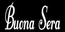 Load image into Gallery viewer, BUONA SERA ITALIAN WORD WALL DECAL IN WHITE