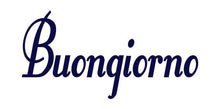 Load image into Gallery viewer, BUONGIONO GOOD MORNING ITALIAN WORD WALL DECAL NAVY BLUE