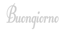 Load image into Gallery viewer, BUONGIONO GOOD MORNING ITALIAN WORD WALL DECAL SATIN SILVER