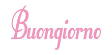 Load image into Gallery viewer, BUONGIONO GOOD MORNING ITALIAN WORD WALL DECAL SOFT PINK