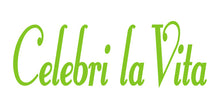 Load image into Gallery viewer, CELEBRI LA VITA ITALIAN WORD WALL DECAL IN LIME GREEN