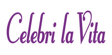 Load image into Gallery viewer, CELEBRI LA VITA ITALIAN WORD WALL DECAL IN PURPLE