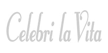 Load image into Gallery viewer, CELEBRI LA VITA ITALIAN WORD WALL DECAL IN SILVER