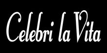 Load image into Gallery viewer, CELEBRI LA VITA ITALIAN WORD WALL DECAL IN WHITE