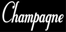 Load image into Gallery viewer, CHAMPAGNE WALL DECAL WHITE