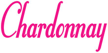 Load image into Gallery viewer, CHARDONNAY WALL DECAL HOT PINK