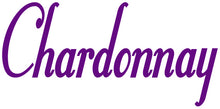 Load image into Gallery viewer, CHARDONNAY WALL DECAL PURPLE