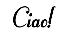 Load image into Gallery viewer, CIAO ITALIAN WORD WALL DECAL IN BLACK