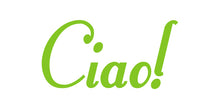 Load image into Gallery viewer, CIAO ITALIAN WORD WALL DECAL IN LIME GREEN