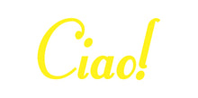 Load image into Gallery viewer, CIAO ITALIAN WORD WALL DECAL IN YELLOW