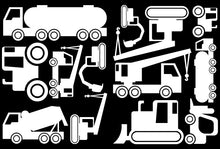Load image into Gallery viewer, CONSTRUCTION WALL DECALS WHITE