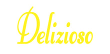 Load image into Gallery viewer, DELIZIOSO ITALIAN WORD WALL DECAL IN YELLOW