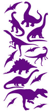 Load image into Gallery viewer, DINOSAUR WALL DECALS PURPLE