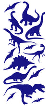 Load image into Gallery viewer, DINOSAUR WALL DECALS ROYAL BLUE