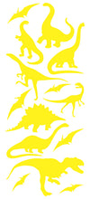 Load image into Gallery viewer, DINOSAUR WALL DECALS YELLOW