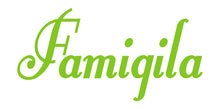 Load image into Gallery viewer, FAMIGILA ITALIAN WORD WALL DECAL IN LIME GREEN